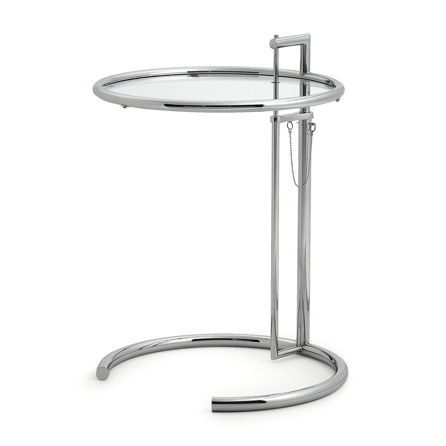 Eileen Gray E1027 Side Table | Chromed Frame