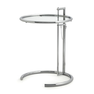 Eileen Gray E1027 Side Table | Chromed Frame
