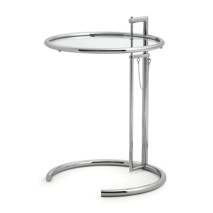 Eileen Gray E1027 Side Table | Chromed Frame