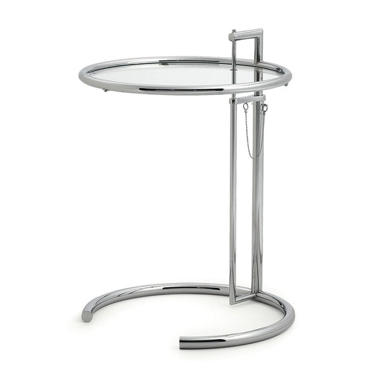 Eileen Gray E1027 Side Table | Chromed Frame