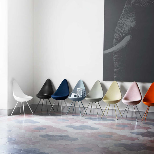 Drop Chair - Plastic | White Plastic Seat