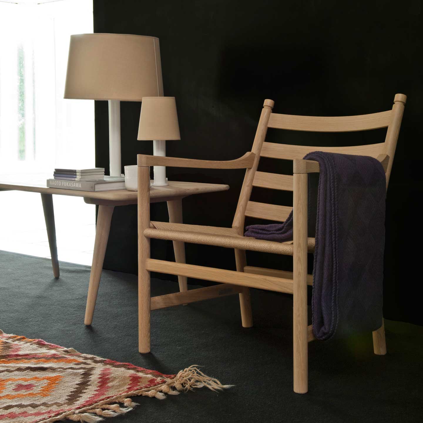 CH44 Lounge Chair | Oiled Oak Frame