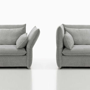 Mariposa 2 1/2 Seat Sofa | Iroko 02 Silver Grey Upholstery