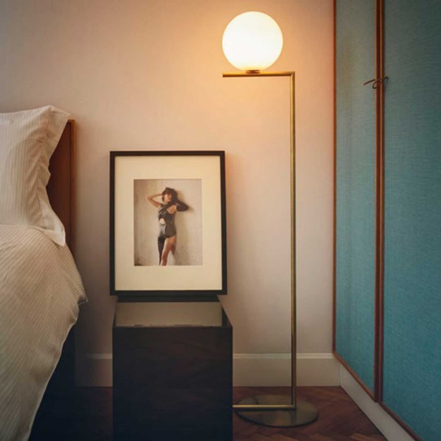 IC F1 Short Floor Lamp | Brushed Brass
