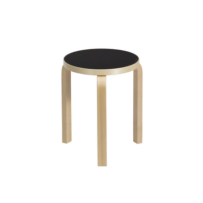 60 Stool | Black Linoleum Seat