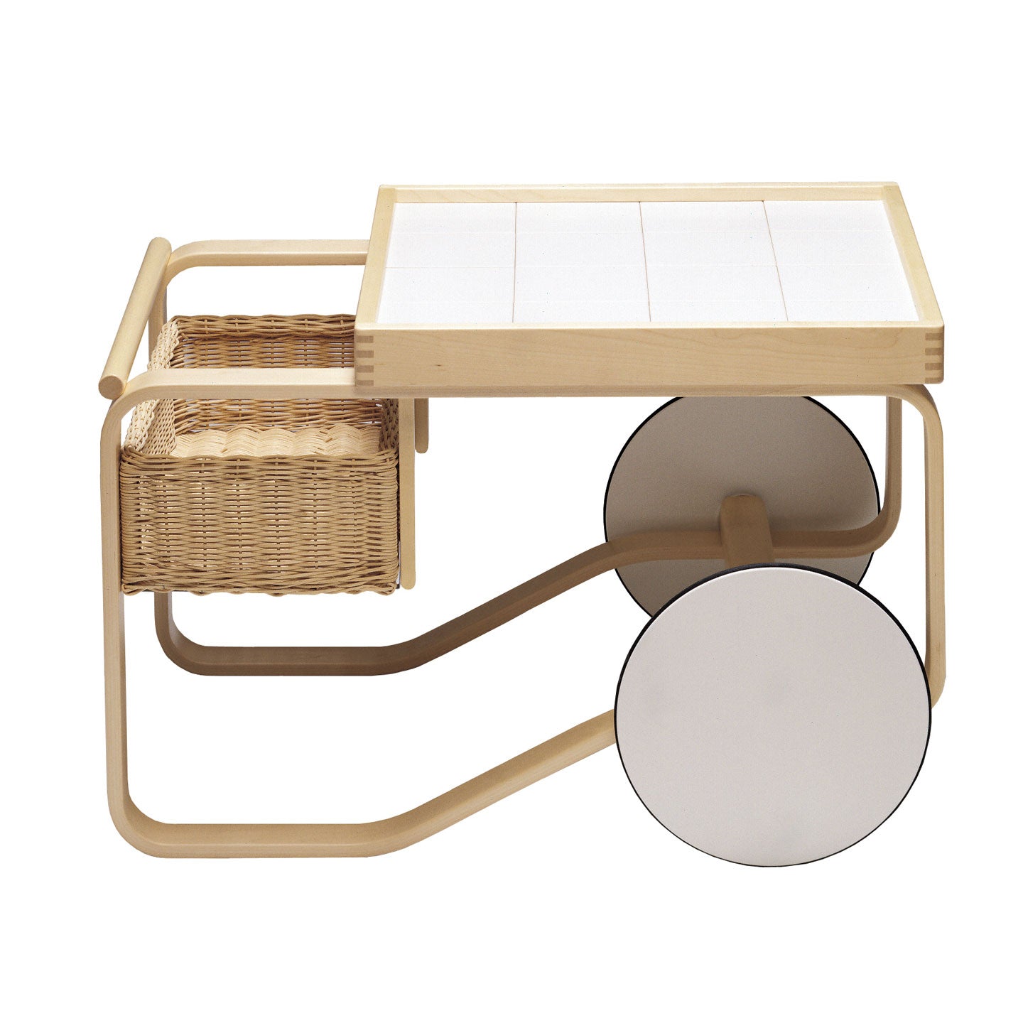 900 Tea Trolley | White Ceramic Tiles