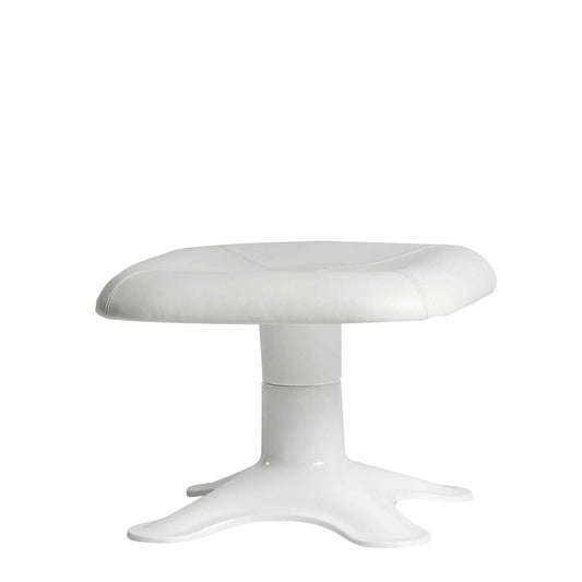 Karuselli Ottoman | White Prestige Leather