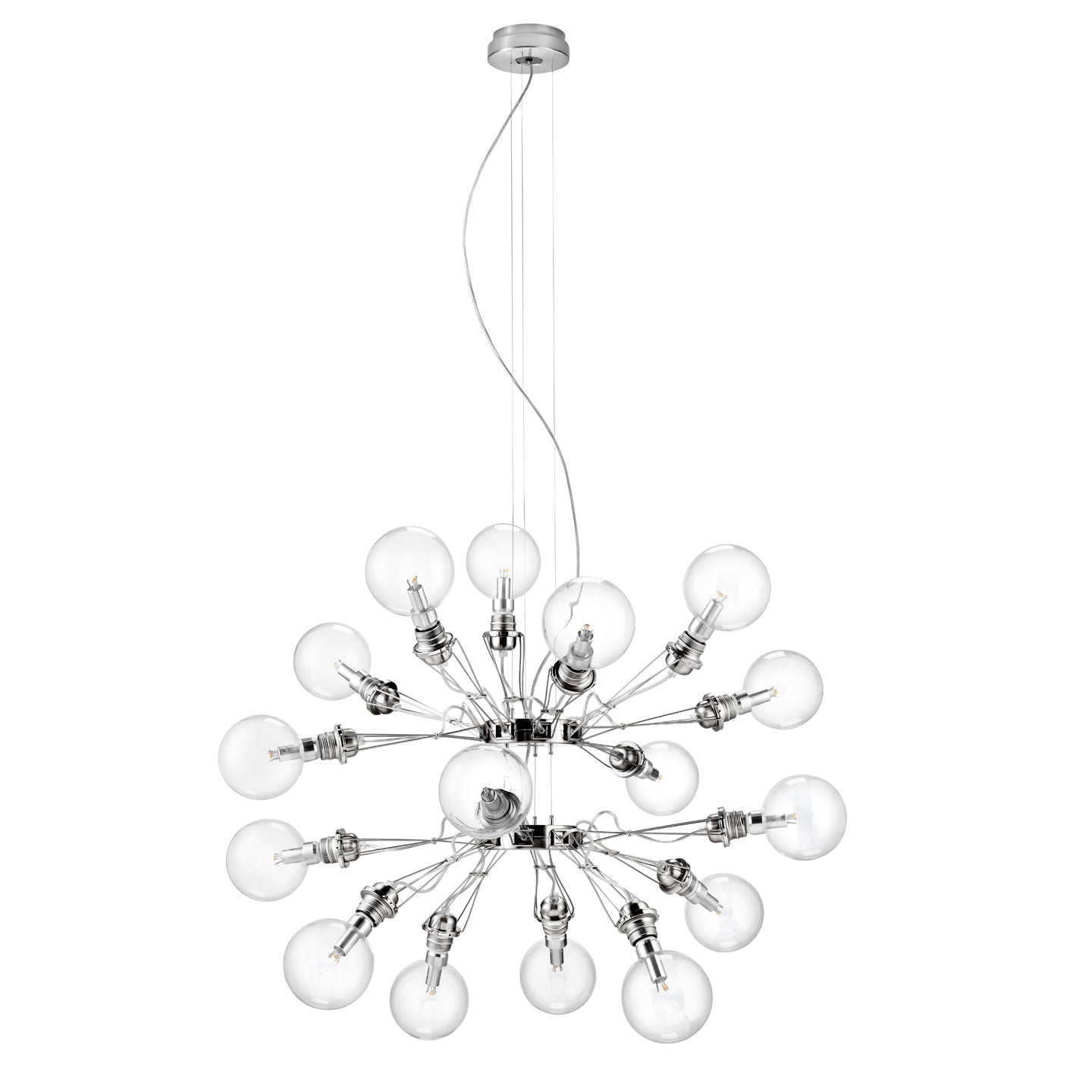 Matrix Doppia Pendant Lamp | Brushed Nickel