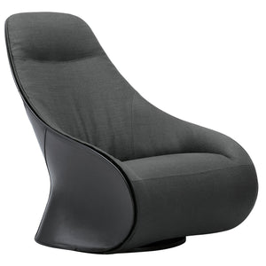 Derby Swivel Armchair | Charcoal Vale 24806 Fabric Inner Covers