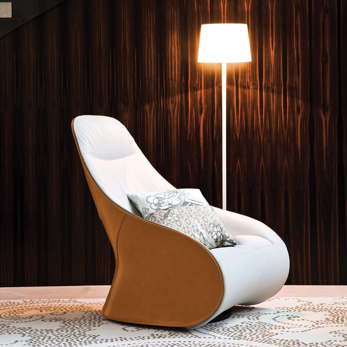 Derby Swivel Armchair | Cream Vale 24801 Fabric Inner Covers