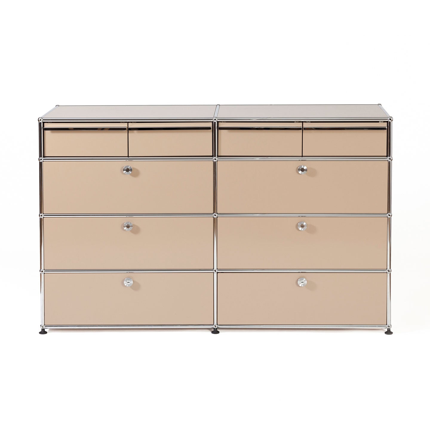 USM Bedroom Chest | Beige Lacquer Panels