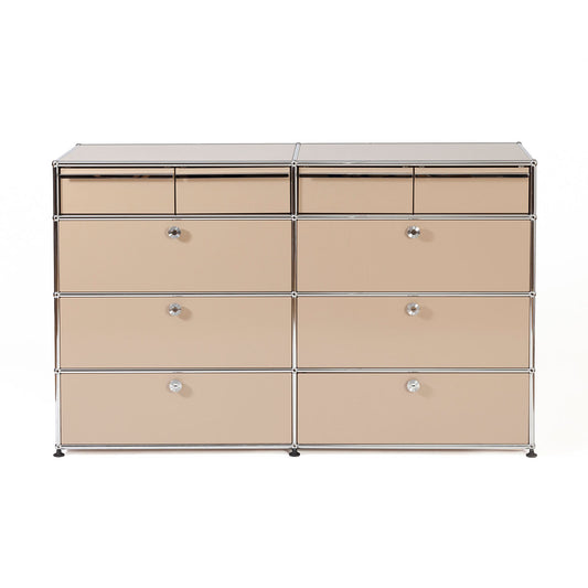 USM Bedroom Chest | Beige Lacquer Panels