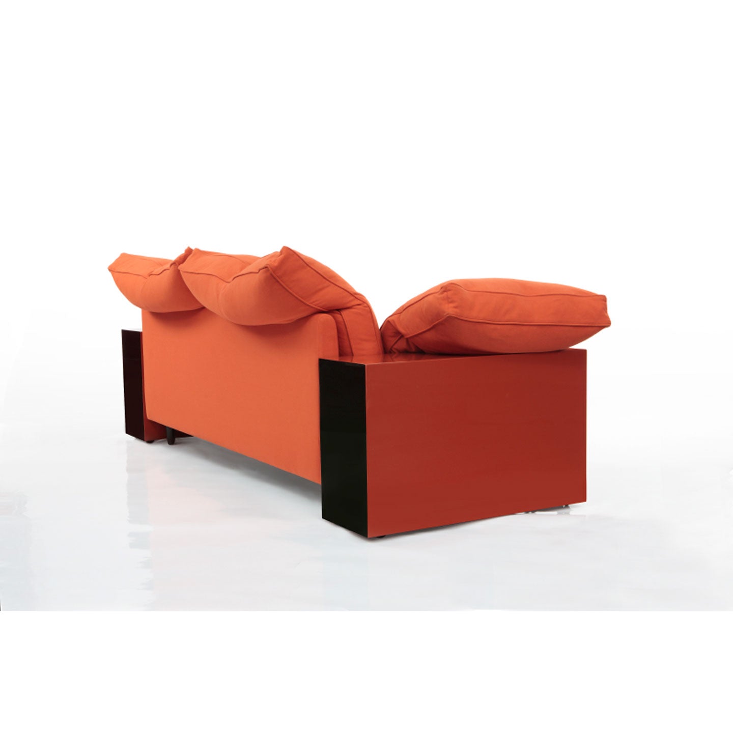 Eileen Gray Lota Sofa | Orange Cotton Upholstery