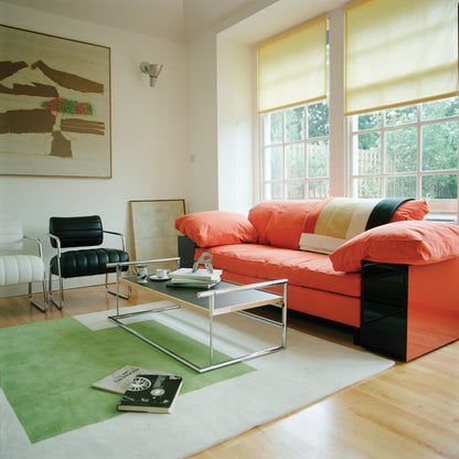 Eileen Gray Lota Sofa | Orange Cotton Upholstery