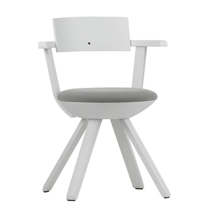 Rival High Back Chair | White Lacquered Birch