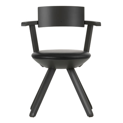 Rival High Back Chair | Asphalt Grey Lacquered Birch