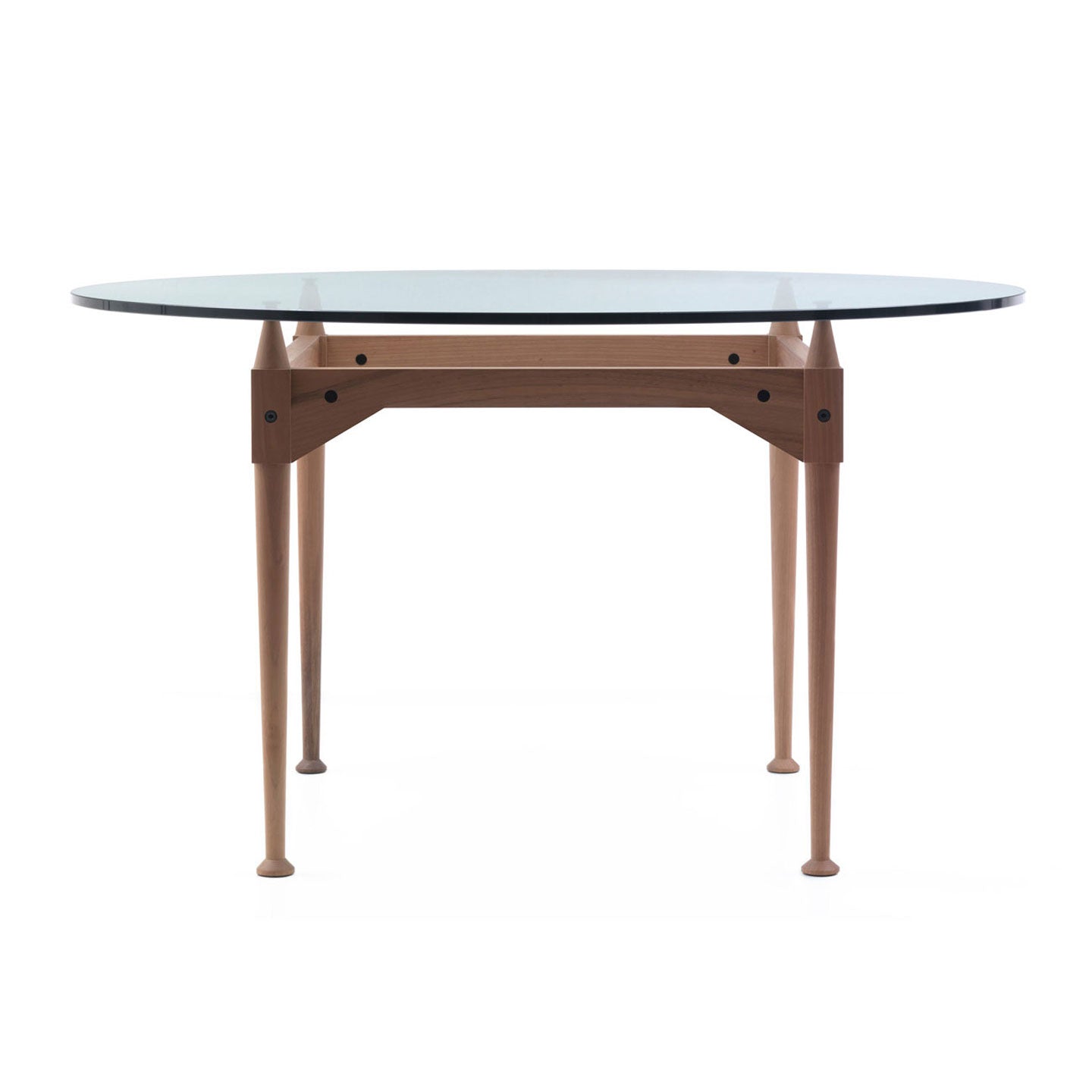 TL3 Round Table 130cm | Clear Glass Top