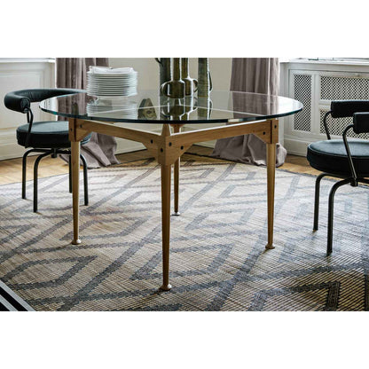 TL3 Round Table 130cm | Clear Glass Top