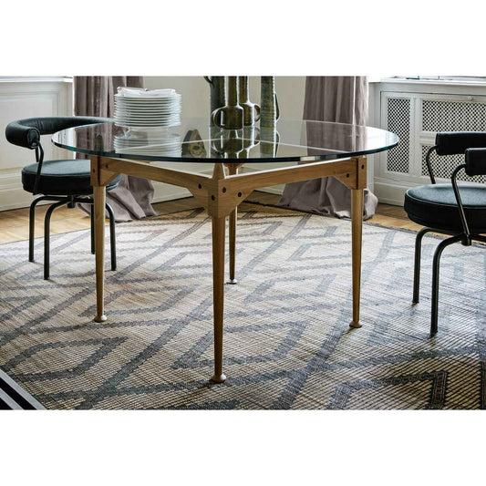 TL3 Round Table 130cm | Clear Glass Top