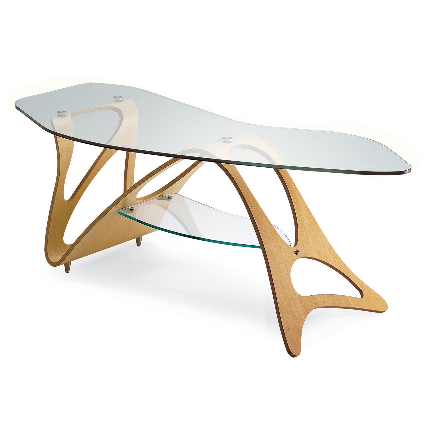 Arabesco Coffee Table | Clear Glass Top