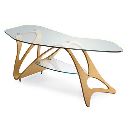 Arabesco Coffee Table | Clear Glass Top