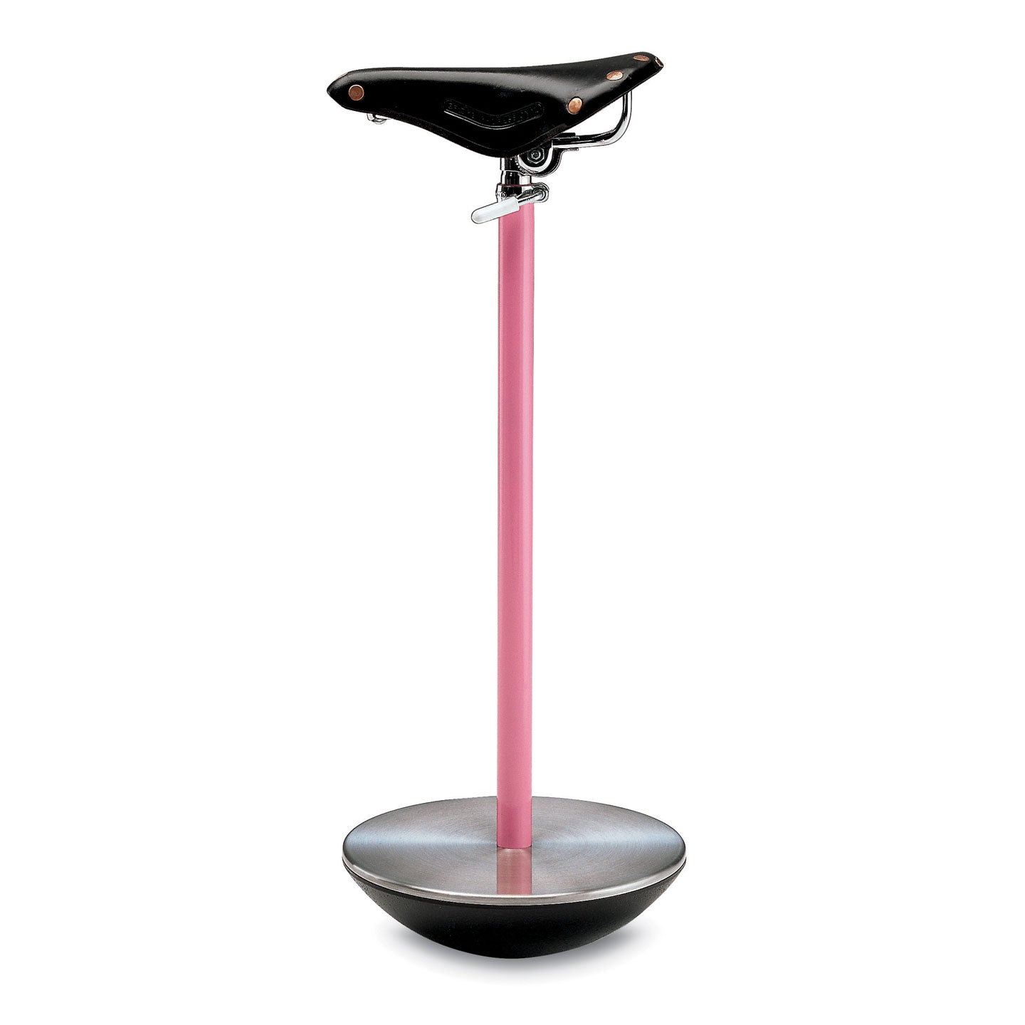 Sella Stool | BLack Leather Saddle