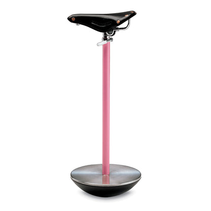 Sella Stool | BLack Leather Saddle