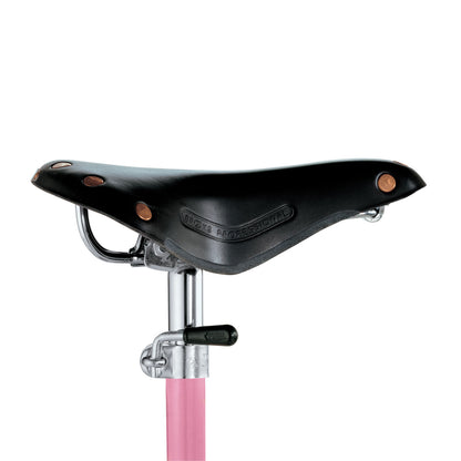 Sella Stool | BLack Leather Saddle