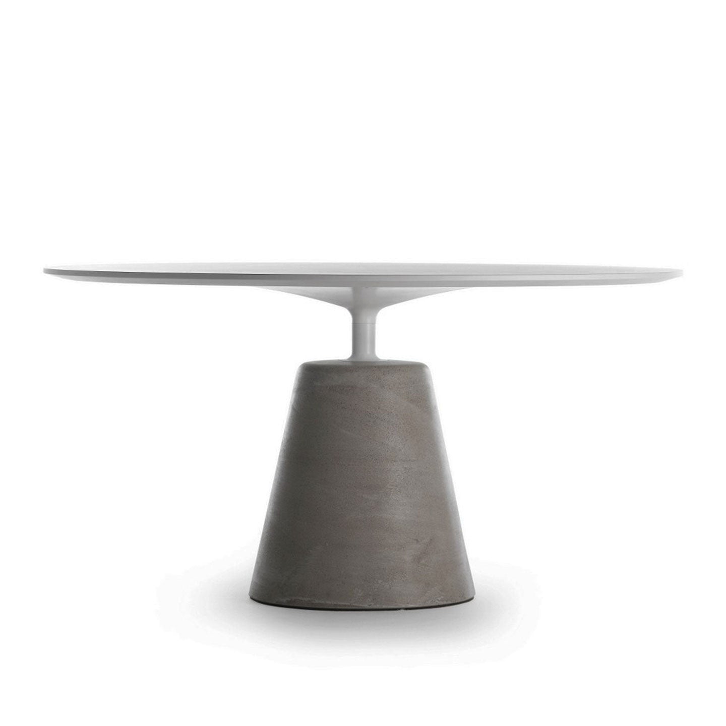 Rock Dining Table | White Cement Top