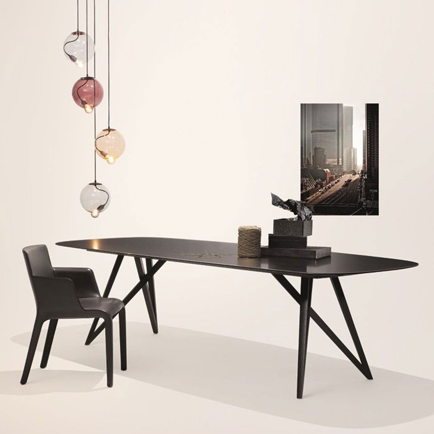 Seito Table 240cm | White Quartz Stone Top