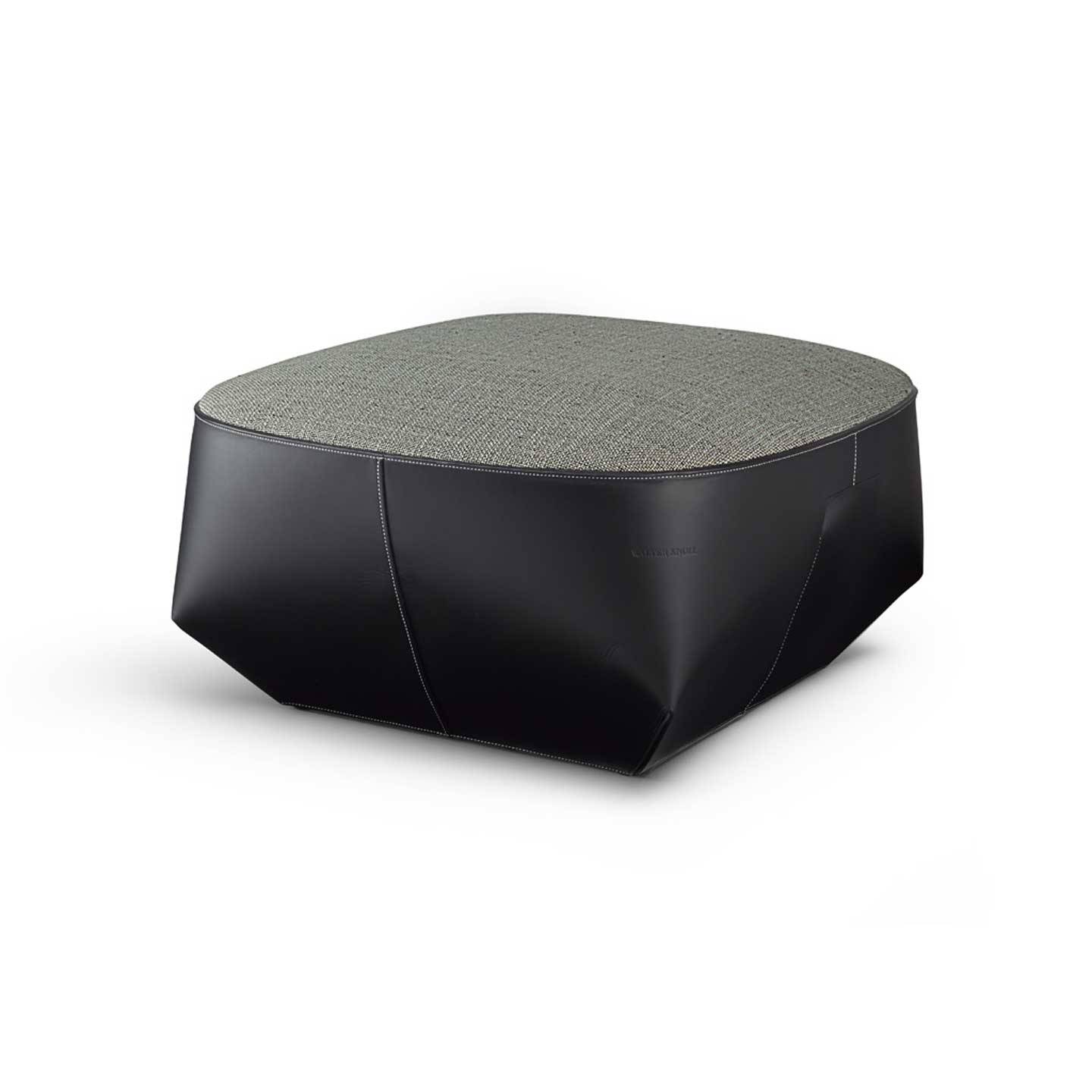 Isanka Ottoman 72cm | Garbo 7753 Timber Fabric Seat