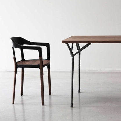 Officina Square Dining Table | American Walnut Top