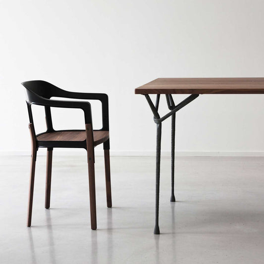 Officina Square Dining Table | American Walnut Top