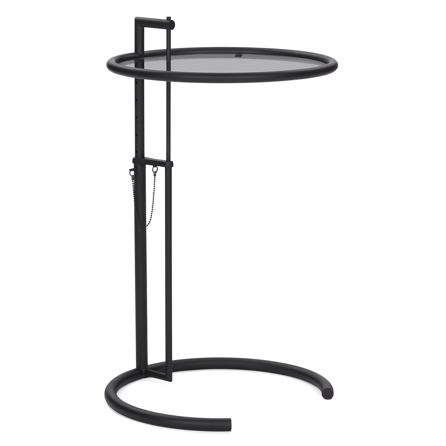 Eileen Gray E1027 Side Table | Matt Black Frame