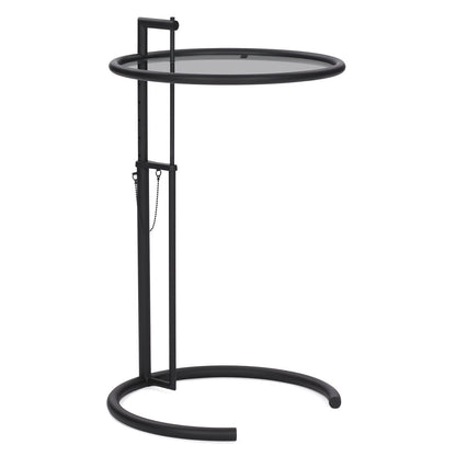Eileen Gray E1027 Side Table | Matt Black Frame