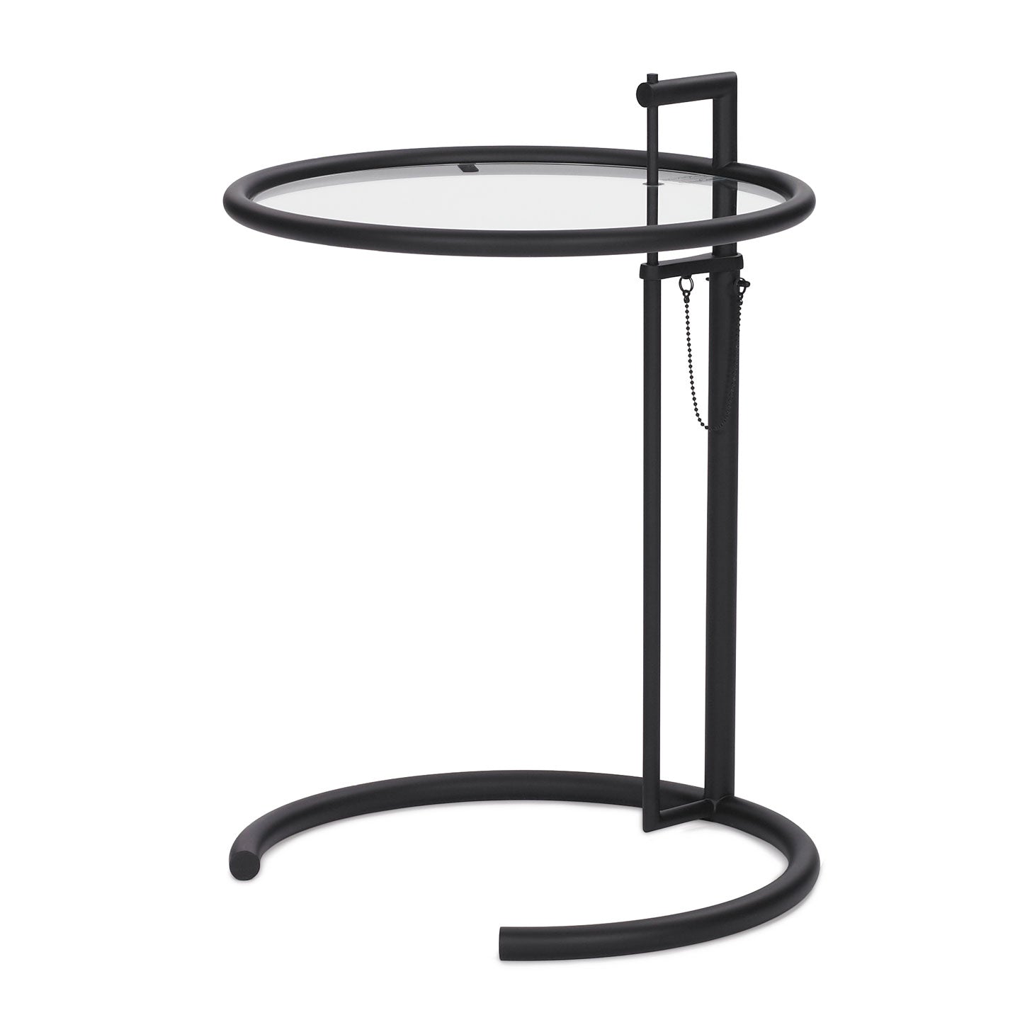 Eileen Gray E1027 Side Table | Matt Black Frame