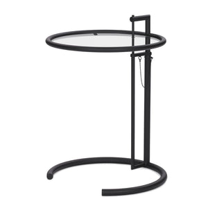 Eileen Gray E1027 Side Table | Matt Black Frame