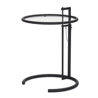 Eileen Gray E1027 Side Table | Matt Black Frame