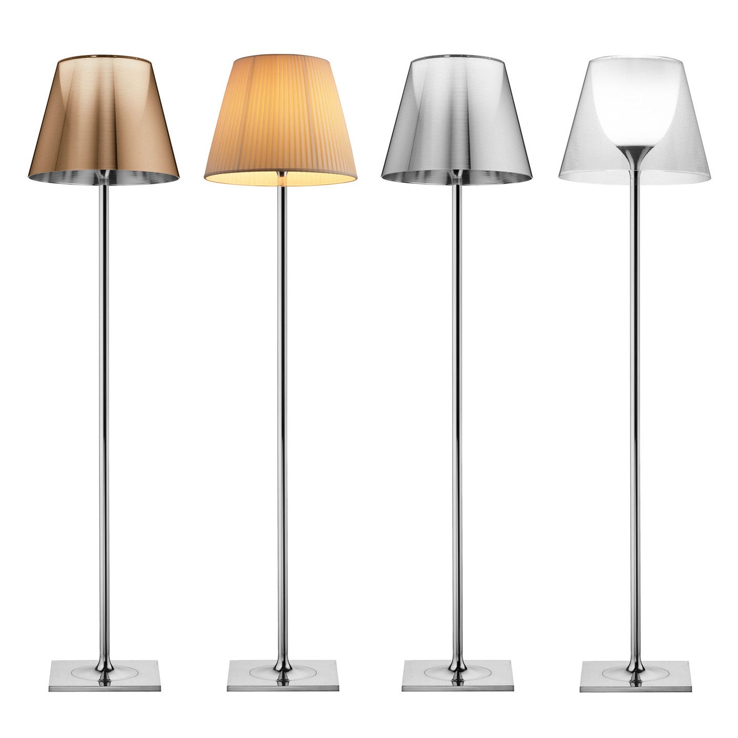 KTribe F2 Floor Lamp | Aluminized Bronze Shade
