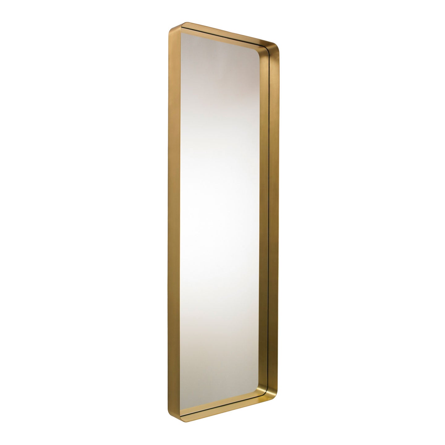 Cypris Rectangular Mirror | Burnished Brass Frame
