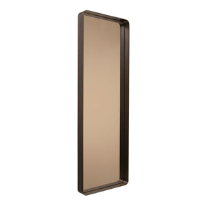 Cypris Rectangular Mirror | Burnished Brass Frame