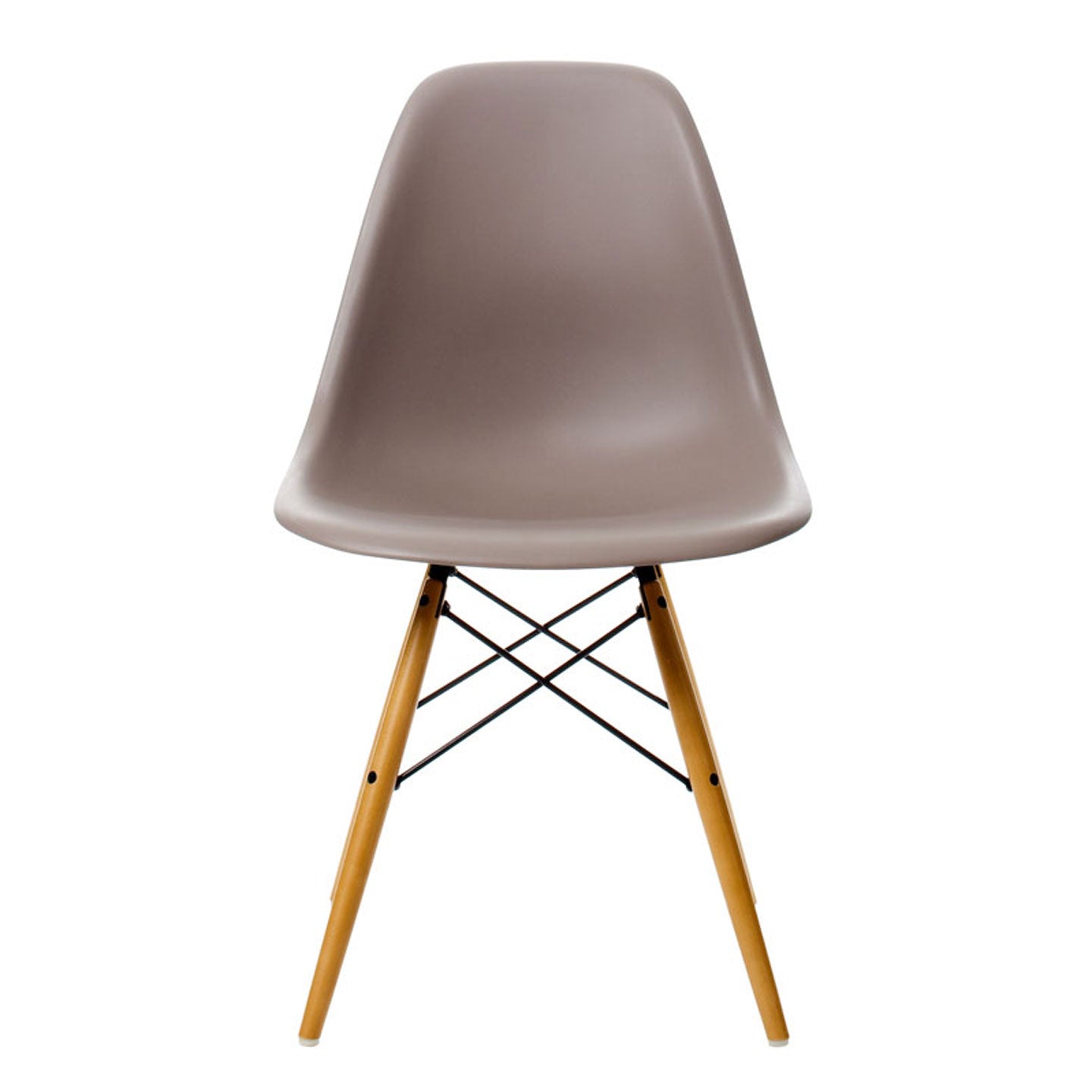 DSW Eames Plastic Side Chair | Polypropylene Seat Shell in Granite Grey