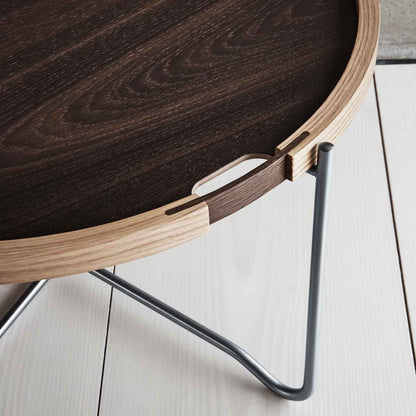 CH417 Tray Table | Black and White Tray Surface