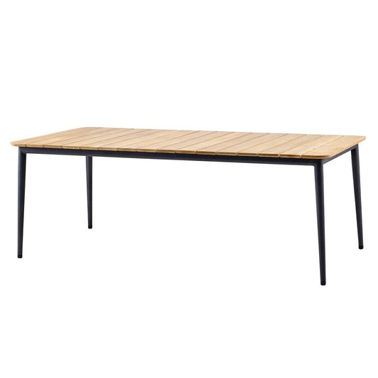 Core Table 210cm | Lava Grey Aluminium
