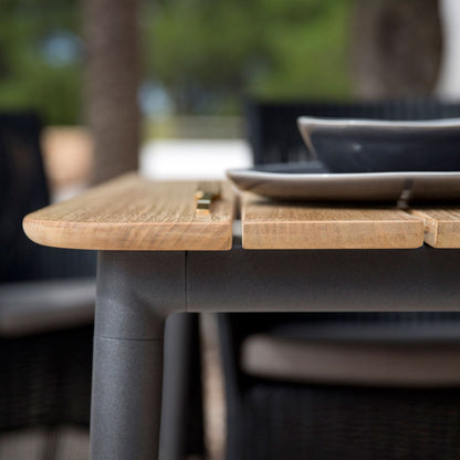 Core Table 210cm | Lava Grey Aluminium
