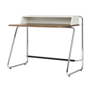 S1200 Secretaire | Lacquered Oak Surface with White Cabinet
