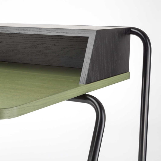 S1200 Secretaire | Reed Green Surface with Black Ash Cabinet