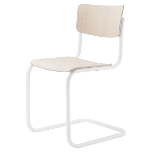 S43 Chair - Classics in Colour | White Pigmented Lacquer Beech Seat and Back