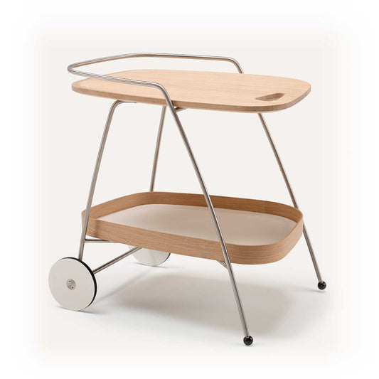 Gehl Trolley | Oiled Oak and White Laminate