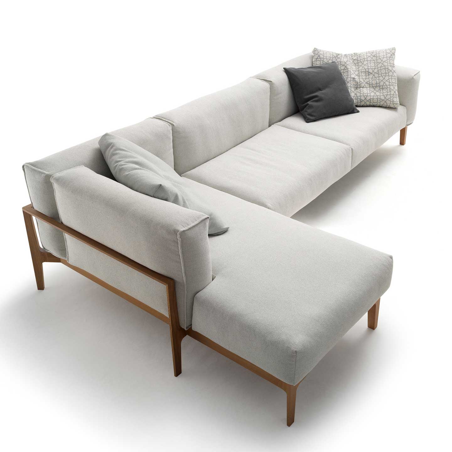 Elm Sofa 240cm | Beige Speckle 5023 Fabric
